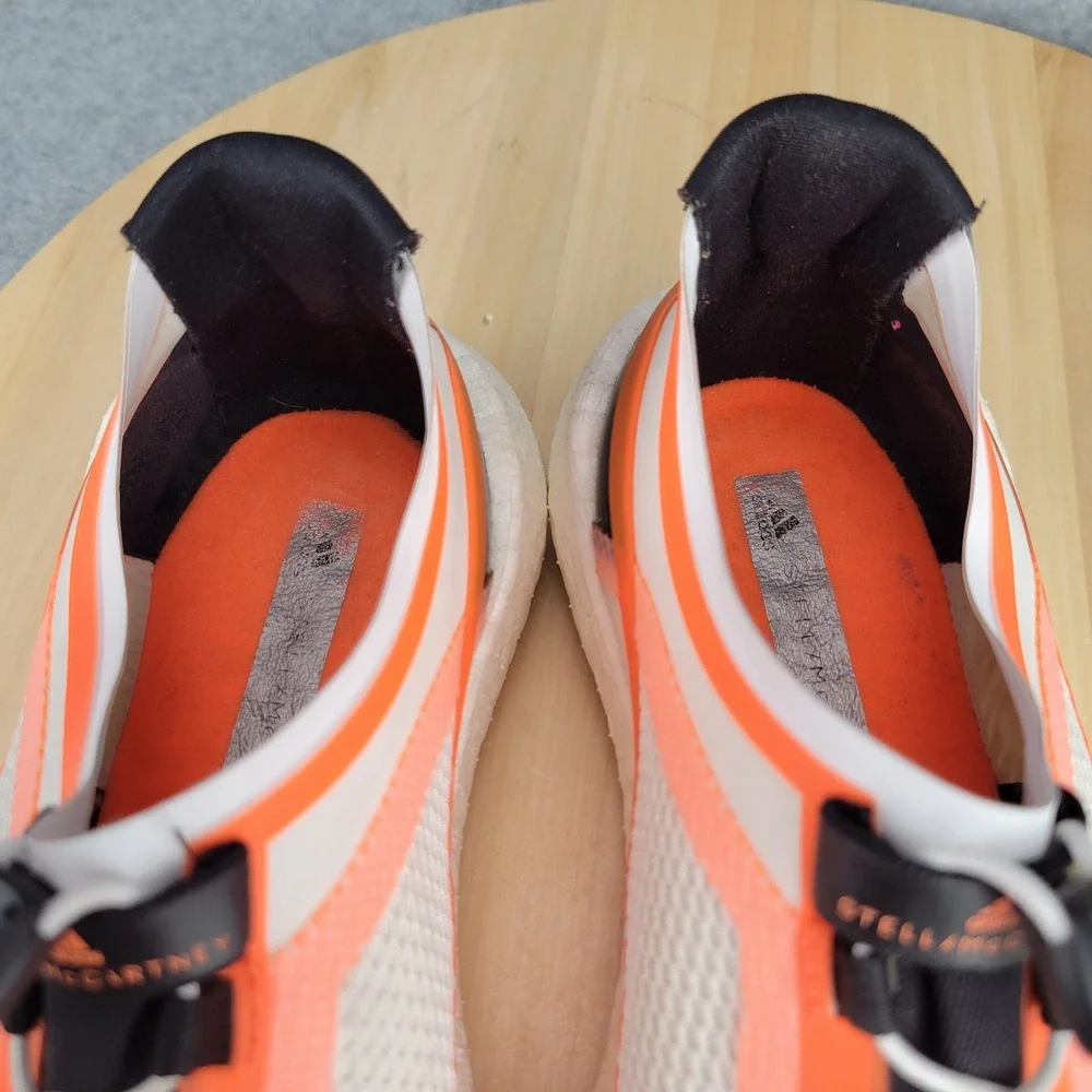 Adidas Stella McCartney Pulseboost HD Women 6 White Orange EF2150 Running Shoes
